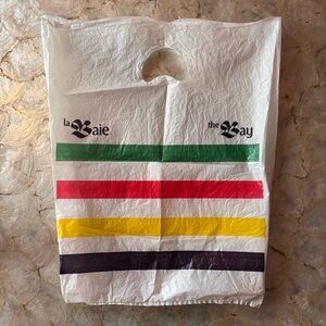 Original Vintage The Hudson’s Bay Plastic Shopping Bag